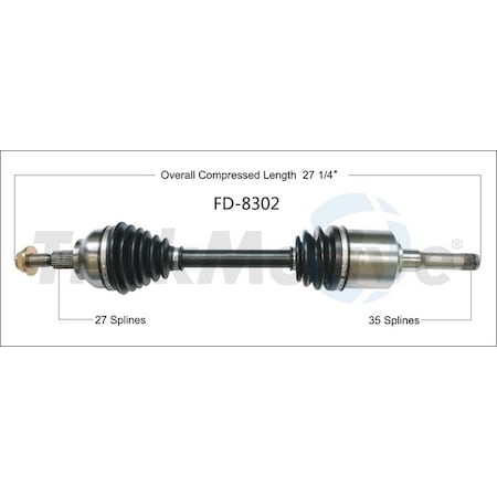 Surtrack Axle Cv Axle Shaft, Fd-8302 FD-8302